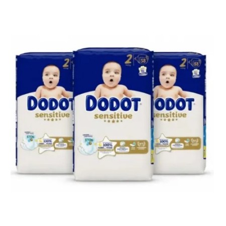 Pack Pañales Dodot Sensitive Talla 2 + Toallitas Pure Aqua + Weleda Caléndula Bebé