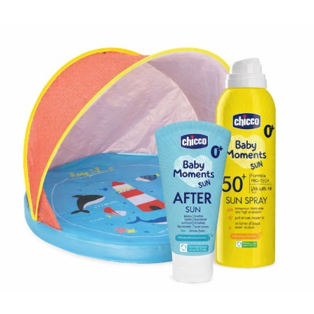 Pack Súper Ahorro Playa Chicco + Tienda Protectora (solar + after sun + tienda bebé)