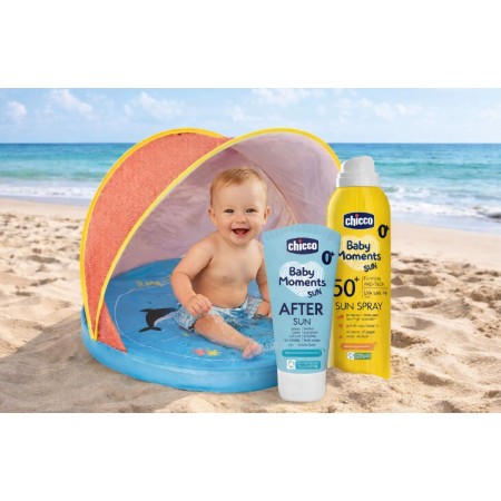 Pack Súper Ahorro Playa Chicco + Tienda Protectora (solar + after sun + tienda bebé)