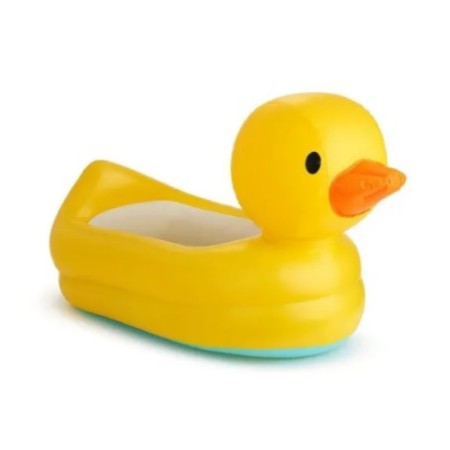 Pack Súper Ahorro Diversión en el Agua Bebé con Bañera Hinchable Patito + Juguetes de Baño (baño, jardín y playa)