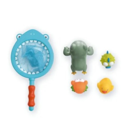 Pack Súper Ahorro Diversión en el Agua Bebé con Bañera Hinchable Patito + Juguetes de Baño (baño, jardín y playa)