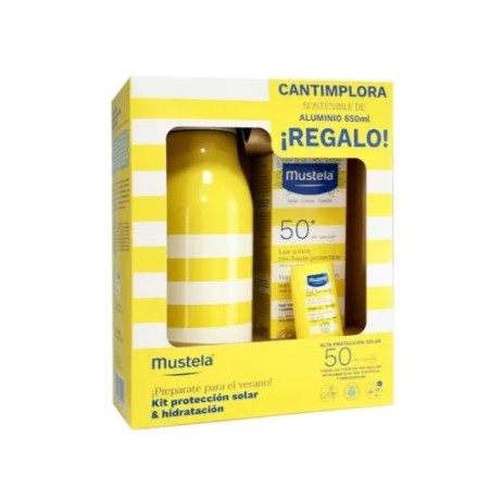 Pack Súper Ahorro solares Mustela + gorro Bambino Mio (1-2 años) con protección solar bebébebé
