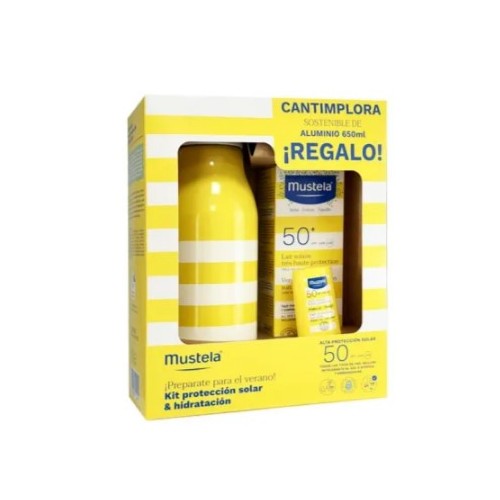 Pack Súper Ahorro solares Mustela + gorro Bambino Mio (1-2 años) con protección solar bebébebé