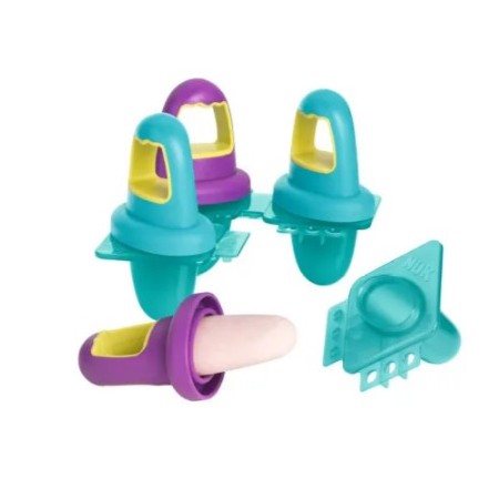 Pack Súper Ahorro Día de Helados – Moldes NUK + Carrito de Helados Chicco | Diversión, Alimentación Saludable y Juego