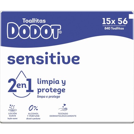 Pack Toallitas Dodot Sensitive Sin Perfume 10x56 (560 uds) – Limpieza Suave y Protección Diaria