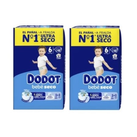 Pack Súper Ahorro Dodot Bebé Seco Talla 6 (2x48) + Alfombra Musical Chicco Party Playmat