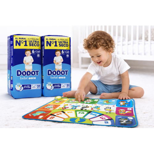 Pack Súper Ahorro Dodot Bebé Seco Talla 6 (2x48) + Alfombra Musical Chicco Party Playmat