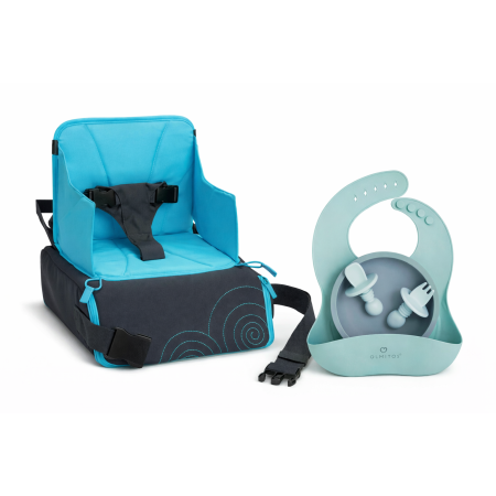 Pack Súper Ahorro ¡A Comer! – Elevador Munchkin + Vajilla Olmitos 4 Piezas para Bebé