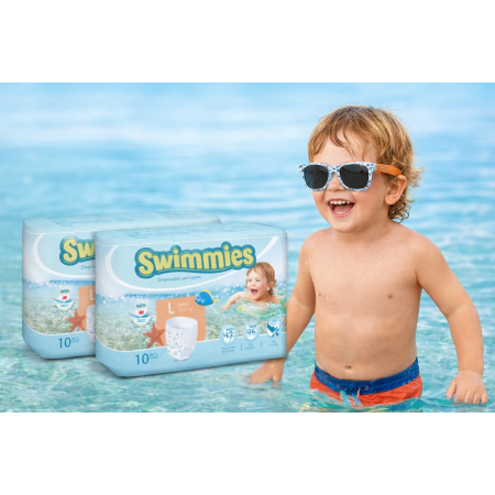 Pack Súper Ahorro Verano  – Swimmies 20 uds (12-17 kg) + Gafas de Sol +24M UV con Funda | Protección y Comodidad