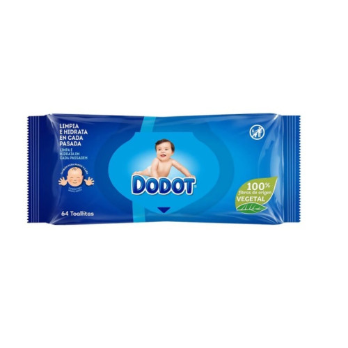 Toallitas Dodot Azul Pack 640 Toallitas (10x64) – Limpieza Suave y Protección para la Piel