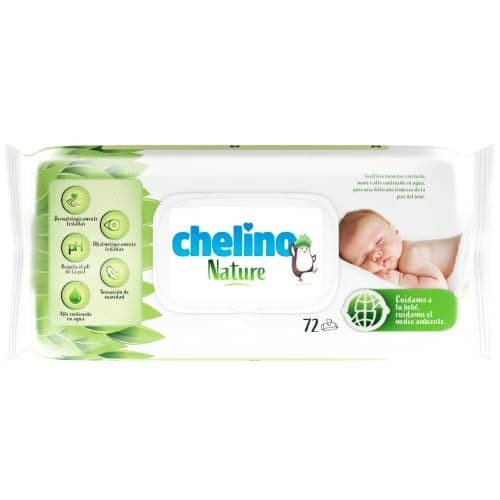Toallitas Chelino Nature Pack 432 Uds (6x72) – Limpieza Suave con Cuidado Natural
