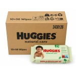 Toallitas Huggies Natural Care Aloe Vera Pack 560 Uds (10x56) – Limpieza Suave e Hidratación Natural