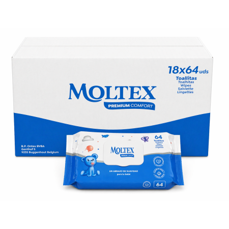 Toallitas Moltex Clásica Pack Ahorro 1152 Uds (18x64) – Limpieza Suave y Máximo Ahorro Diario