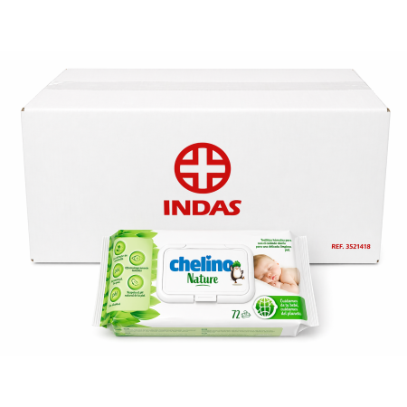 Toallitas Chelino Nature Pack Ahorro 864 Uds (12x72) – Limpieza Suave con Cuidado Natural