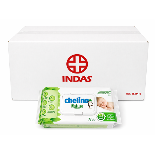 Toallitas Chelino Nature Pack Ahorro 864 Uds (12x72) – Limpieza Suave con Cuidado Natural