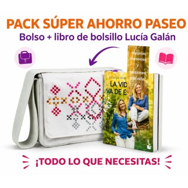 Pack súper ahorro paseo Lässig | Bolsa cambiador + libro Lucía Galán maternidad