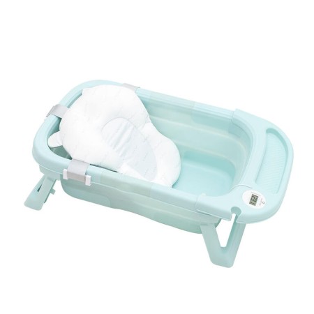 Bañera Plegable Blue con Hamaca OLMITOS – Compacta y Segura para Bebés