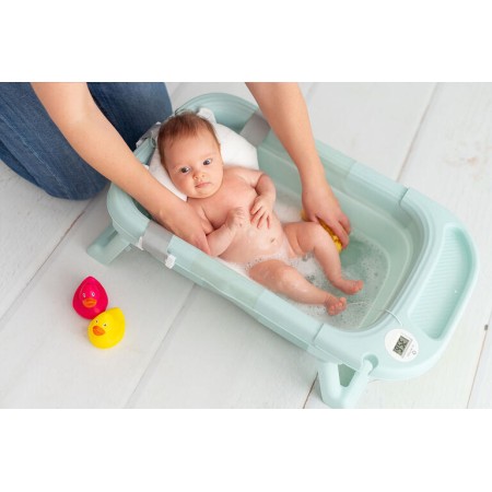 Bañera Plegable Blue con Hamaca OLMITOS – Compacta y Segura para Bebés