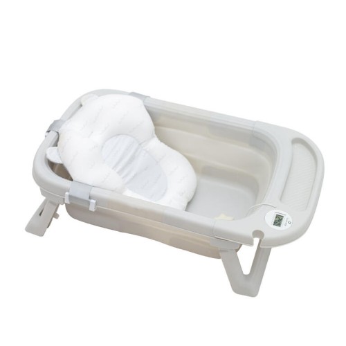 Bañera Plegable Beige con Hamaca OLMITOS – Compacta y Segura para Bebés