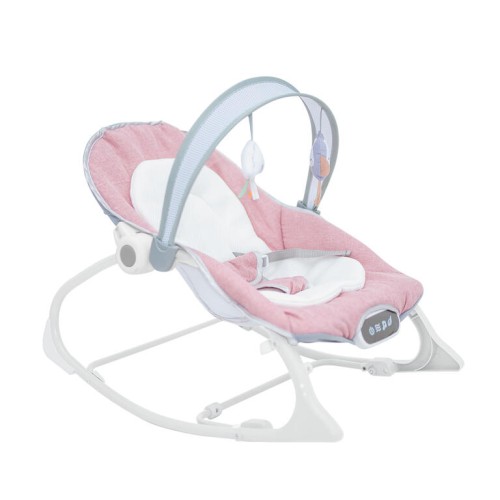 Hamaca Multifunción Rosa 2 en 1 OLMITOS con Vibración y Arco de Juegos – Confort y Entretenimiento para tu Bebé