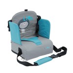 Asiento Elevador Lion Plegable Olmitos para Bebé | Silla Portátil con Arnés y Bolsillo