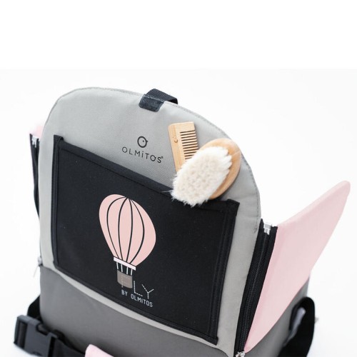 Asiento Elevador Fly Plegable Olmitos para Bebé | Silla Portátil con Arnés y Bolsillo