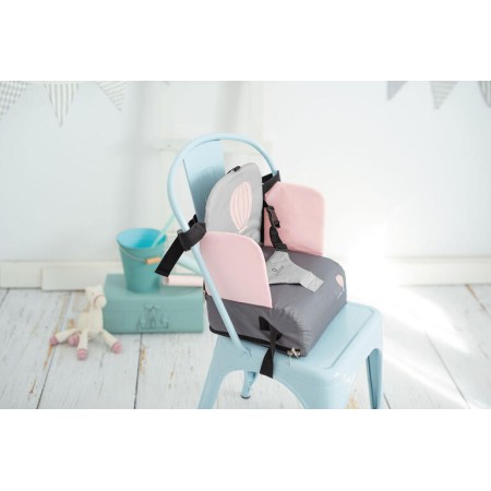 Asiento Elevador Fly Plegable Olmitos para Bebé | Silla Portátil con Arnés y Bolsillo