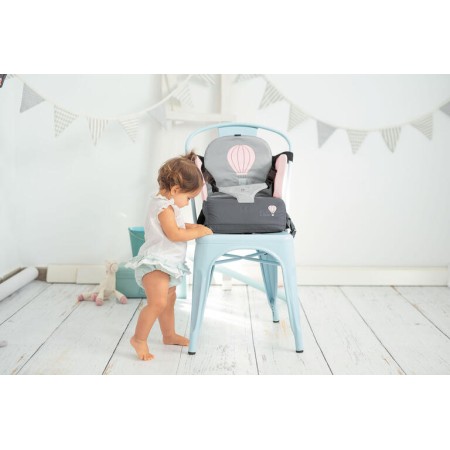 Asiento Elevador Fly Plegable Olmitos para Bebé | Silla Portátil con Arnés y Bolsillo