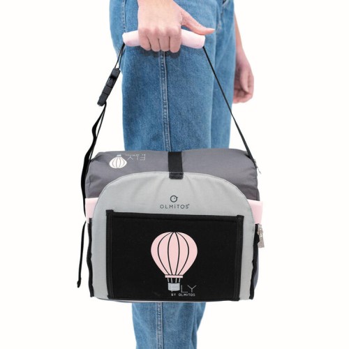 Asiento Elevador Fly Plegable Olmitos para Bebé | Silla Portátil con Arnés y Bolsillo