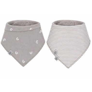 Bandana Babero Bebé Lässig 2 Unidades | Suave, Absorbente y Ajustable (0-24 meses)