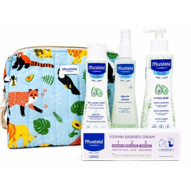 Neceser Mustela Jungla 4 Productos | Kit Básico Bebé Mustela