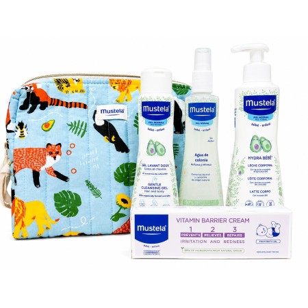 Neceser Mustela Jungla 4 Productos | Kit Básico Bebé Mustela