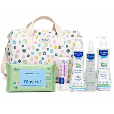 Bolsa Paseo Mustela Little Moments | Kit Completo Bebé con Productos Mustela