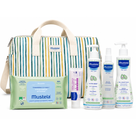 Bolsa Paseo Mustela Little Moments | Kit Completo Bebé con Productos Mustela