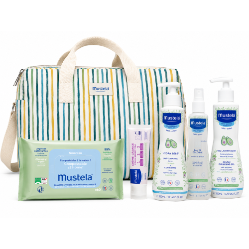 Bolsa Paseo Mustela Little Moments | Kit Completo Bebé con Productos Mustela