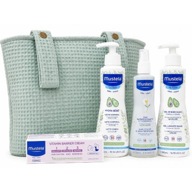Bolsa Mustela 4 Productos Higiene Bebé | Kit Completo Recién Nacido