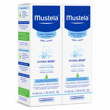Crema Facial Mustela Hydra Bebé  | Hidratación y protección diaria para la piel del bebé