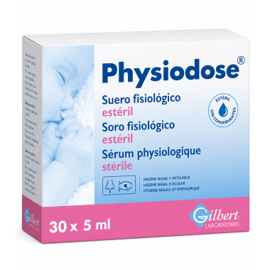 Physiodose Suero Fisiológico Estéril  | Higiene nasal y ocular para bebés y toda la familia