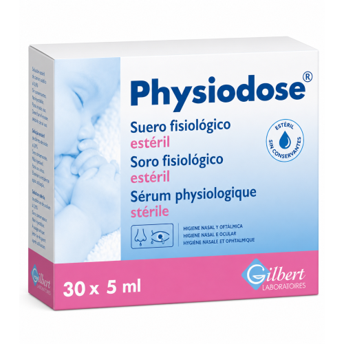 Physiodose Suero Fisiológico Estéril  | Higiene nasal y ocular para bebés y toda la familia