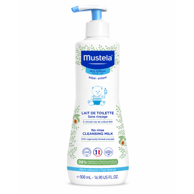 Leche Limpiadora Mustela Sin Aclarado 500 ml | Limpieza suave e hidratante para bebé