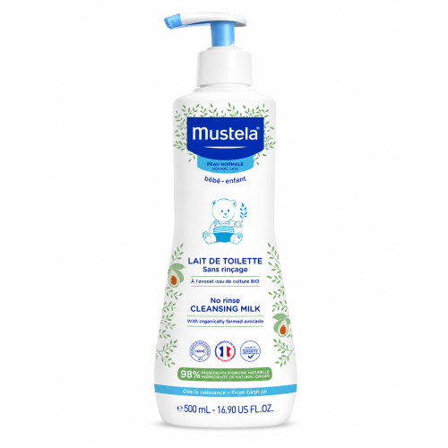 Leche Limpiadora Mustela Sin Aclarado 500 ml | Limpieza suave e hidratante para bebé