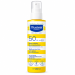 Spray Solar Mustela SPF 50 200 ml | Alta protección solar para bebés y niños