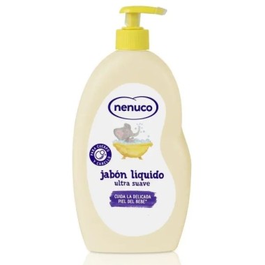 Jabón Líquido Ultra Suave Nenuco | Limpieza delicada para cuerpo y cabello del bebé