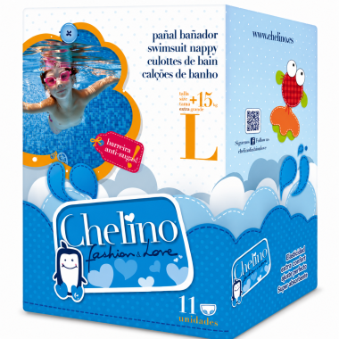 Chelino Fashion & Love Pañal Bañador Talla L (+15 kg) | Diversión y protección en el agua