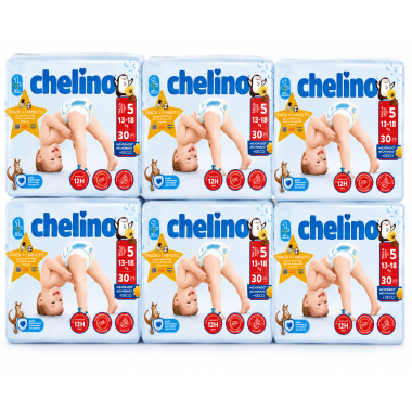 Pack Ahorro Chelino Talla 5 (13-18 kg) | Máxima absorción y libertad de movimiento para tu bebé