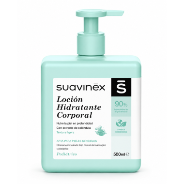 Suavinex Loción Hidratante Corporal 500 ml | Hidratación profunda y cuidado suave para piel sensible