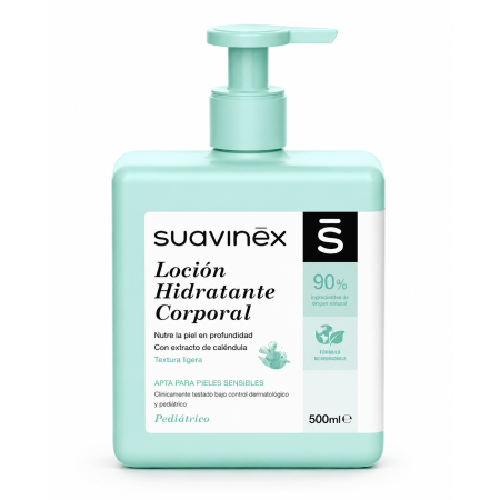 Suavinex Loción Hidratante Corporal 500 ml | Hidratación profunda y cuidado suave para piel sensible
