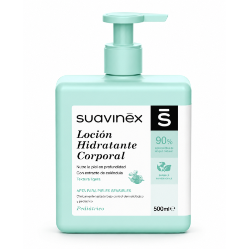 Suavinex Loción Hidratante Corporal 500 ml | Hidratación profunda y cuidado suave para piel sensible