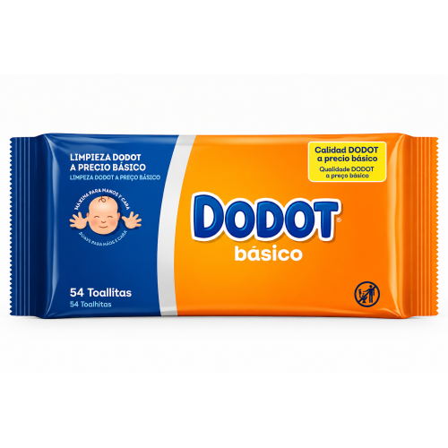 Toallitas Dodot Básico Pack Ahorro 486 Uds (9x54) – Limpieza Eficaz al Mejor Precio