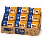 Dodot Básico Toallitas Bebé Pack Ahorro 9x54 | Limpieza suave y práctica para el cuidado diario del bebé